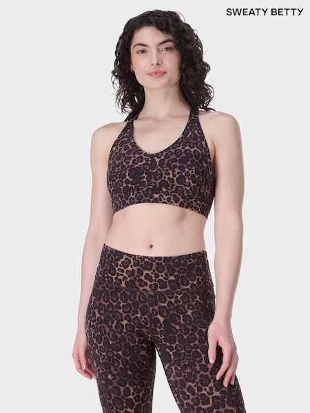Sweaty Betty Brown Power Pulse Bra (G00539) | £45