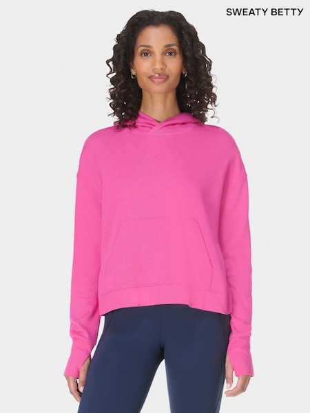 Sweaty Betty Fuchsia Pink After Class Sweatshirt (G00541) | £50
