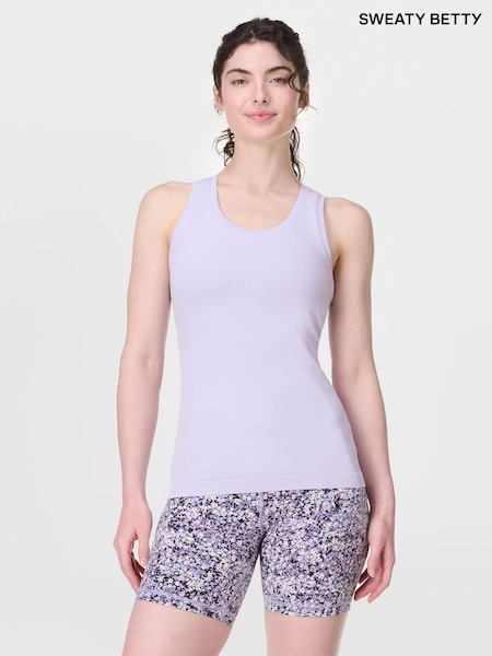 Sweaty Betty Purple Athlete Seamless Workout Tank Top (G00584) | £40