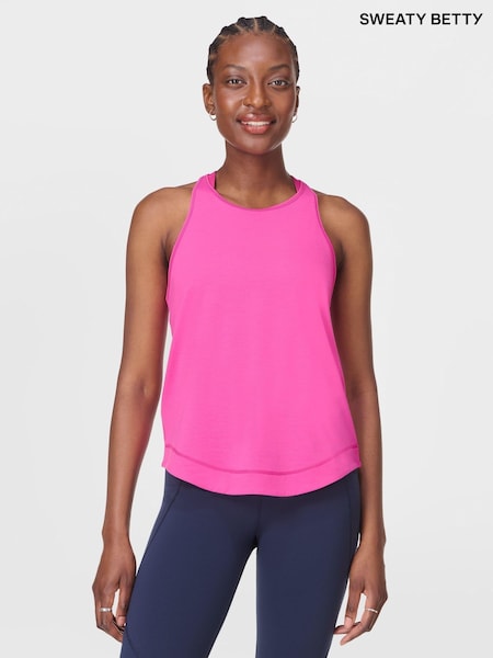 Sweaty Betty Pink Breathe Easy Run Vest (G00605) | £45