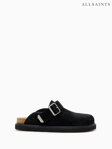AllSaints Black Randal Mules (G00718) | £179