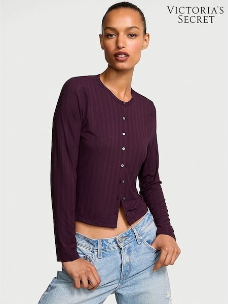 Victoria's Secret Winter Wine Purple Modal Cardigan (G01034) | £35