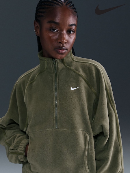 Nike Olive Green One Half Zip Polar Fleece (G01096) | £75