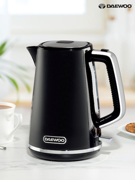 Daewoo Black Stirling 1.7L 3Kw Jug Kettle (G01145) | £35