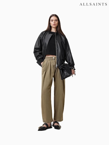 AllSaints Green Becca Denim Trousers (G01249) | £149