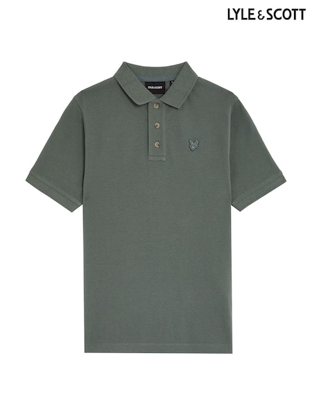 Lyle & Scott Green 100% Cotton Polo Shirt (G01307) | £45