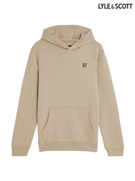 Lyle & Scott Cream Pullover Hoodie (G01327) | £55 - £60