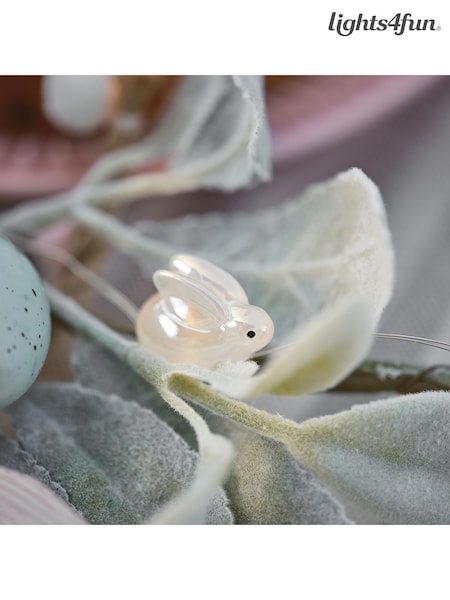 Lights4fun 20 Pack Easter Bunny Micro String Lights (G01516) | £10