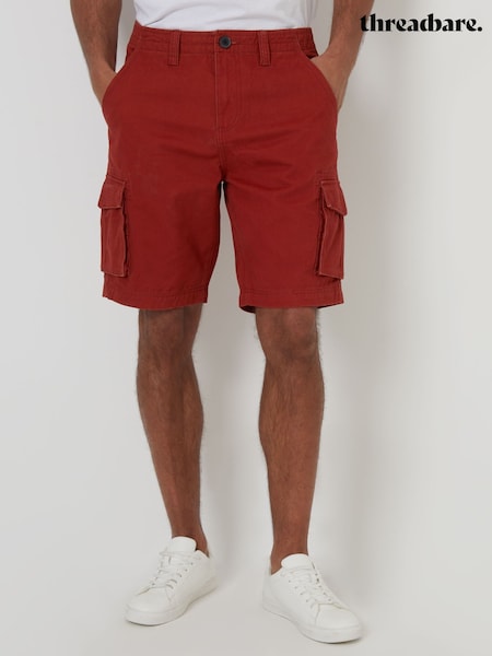 Threadbare Orange 100% Cotton Cargo Shorts (G01537) | £24