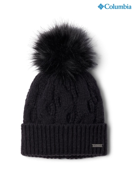 Columbia Boundless Days™ Cable Knit Pom Black Beanie (G01580) | £30