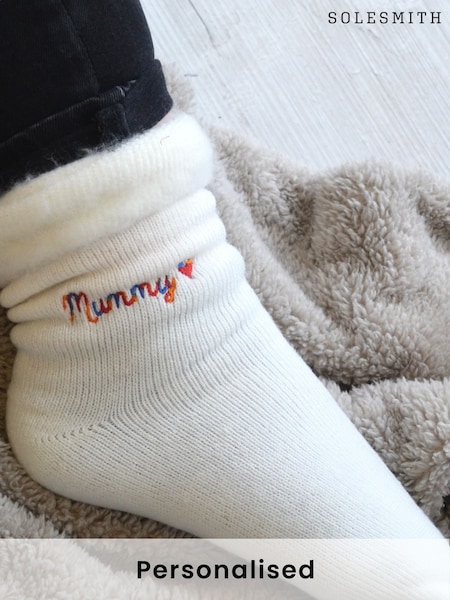 Personalised Rainbow Super Soft Socks by Solesmith (G01676) | £18
