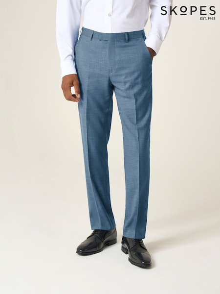 Skopes Blue Tailored Fit Lucien Suit Trousers (G01709) | £60