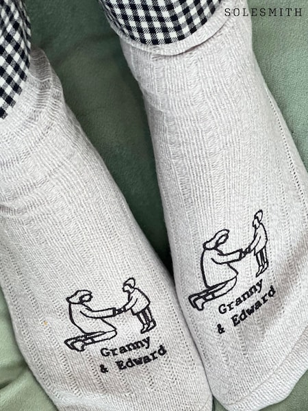Mummy and Me Personalised Snug Socks by Solesmith (G01721) | £20