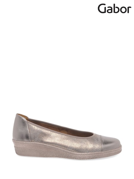 Gabor Petunia Leather Basic Casual Brown Shoes (G01798) | £75
