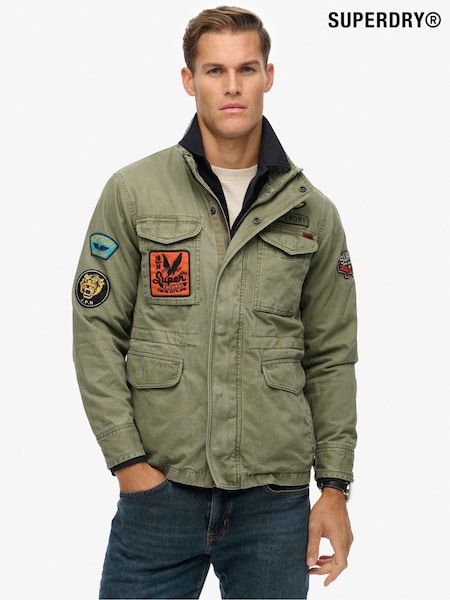 Superdry Green Patched M65 Jacket (G02107) | £100