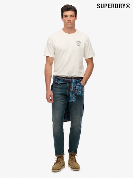 Superdry White Athletic Club T-Shirt (G02108) | £27