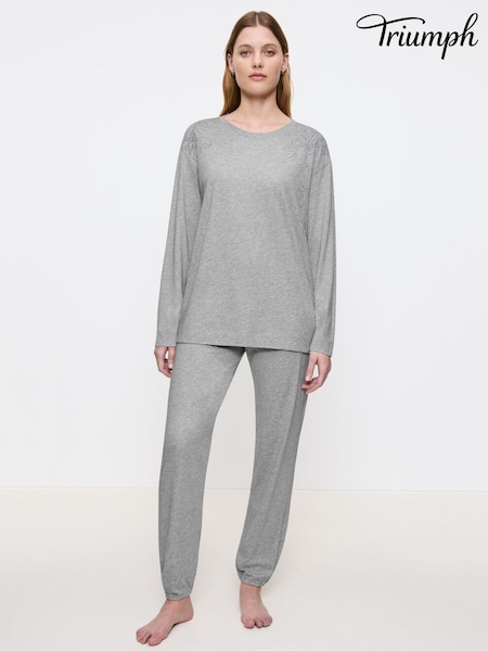 Triumph Grey Endless Comfort - Pyjamas Set Long-sleeved (G02564) | £48