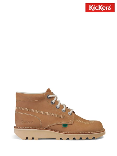 Kickers Brown Adult Mens Kick Hi Nubuck Shoes (G02606) | £95