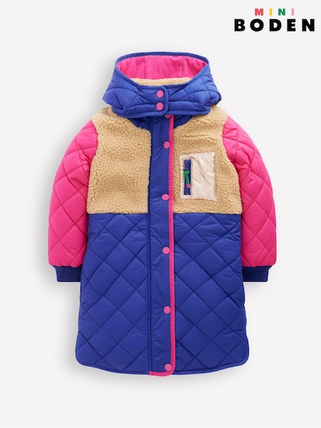 Boden Brown Cosy Longline Coat (G02612) | £65 - £69