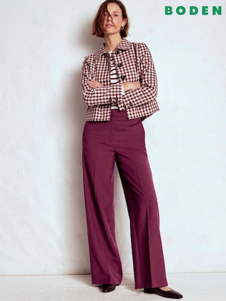 Boden Purple Belgravia Tailored Trousers (G02624) | £129