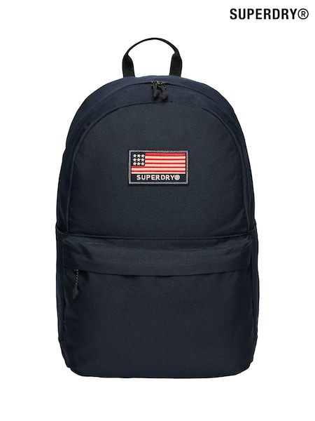 Superdry Blue Classic Patch Montana Backpack (G02777) | £40