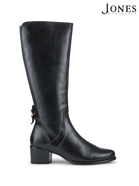 Jones Bootmaker Black Ladies Long Boots Smart (G02894) | £180