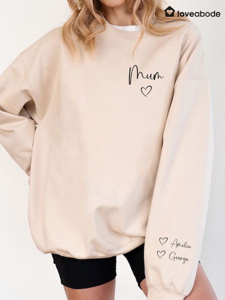 Loveabode Personalised Mama, Mummy, Nana, Nanna or Grandma Sweatshirt (G04282) | £28