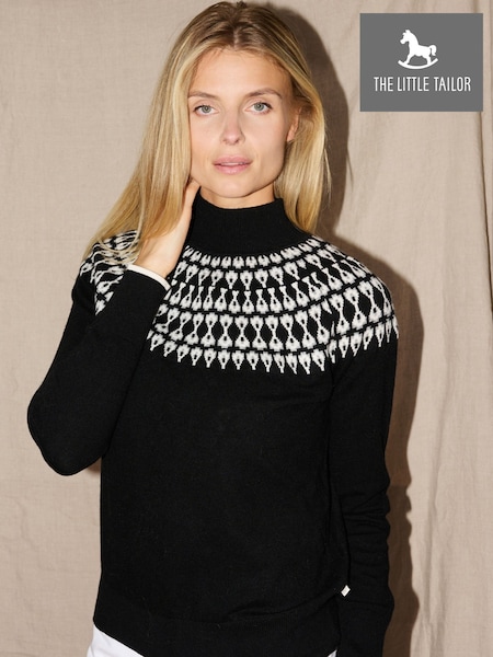 The Little Tailor Smart Fairisle Funnel Neck Knit Jumper (G04300) | £85