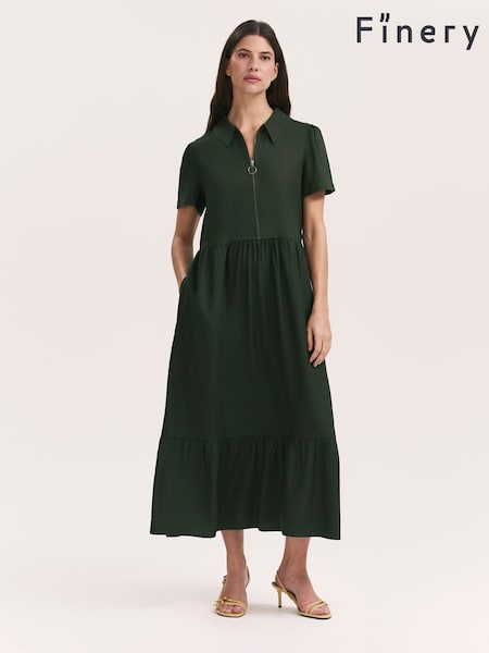 Finery Green Orion Dress (G04314) | £49