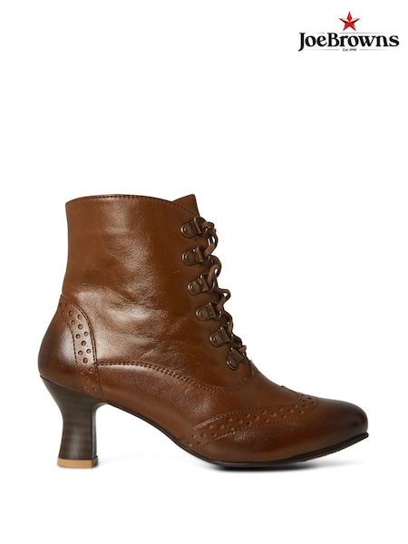 Joe Browns Brown Fenchurch Street Leather Ankle Boots (G04422) | £80