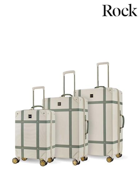 Rock Luggage Rock Vintage 3 Piece Set Suitcase (G04426) | £300