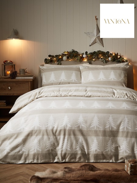 Vantona Natural Trees Brushed Cotton Quilt Cover Set (G04676) | £25 - £45