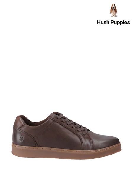 Hush Puppies Madden Brown Shoes (G04820) | £75