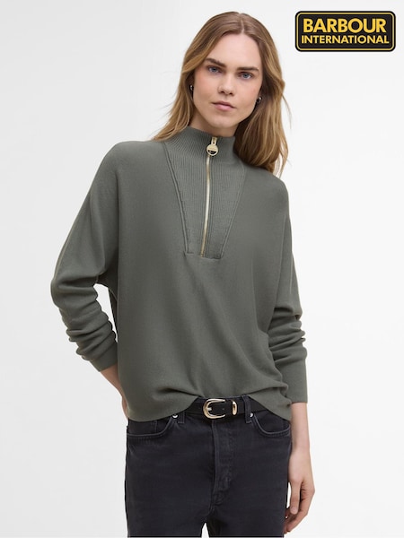 Barbour® International Green Lola Jumper (G04919) | £90