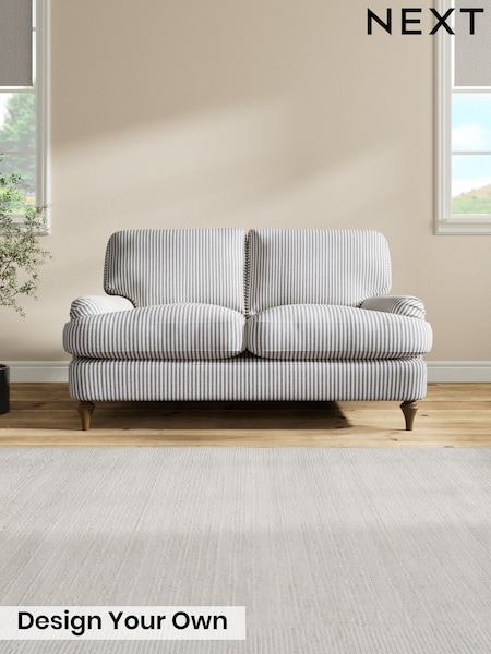 Chenille Stripe/Slate Blue - Sadie Deep Relaxed Sit