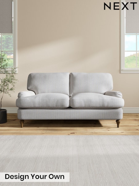 Chenille Stripe/Slate Blue - Sadie Deep Relaxed Sit