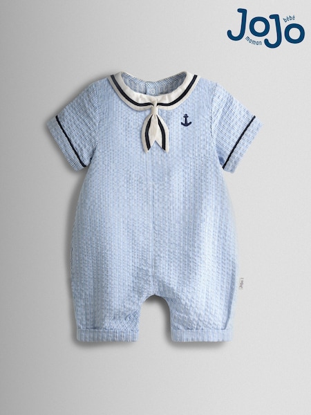 JoJo Maman Bébé Blue Rompersuit (G05298) | £25 - £26