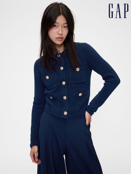 Gap GapStudio Navy Blue Cropped Cardigan (G05353) | £175