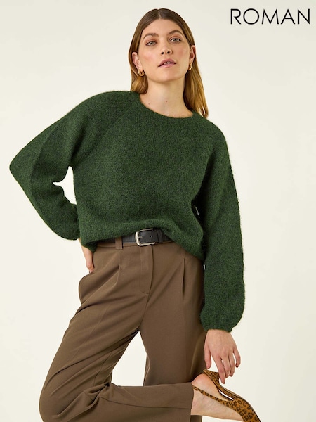 Roman Brown Smart Pleat Front Stretch Trousers (G05481) | £40