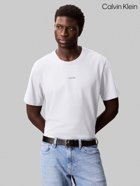 Calvin Klein White Logo T-Shirt (G05513) | £45