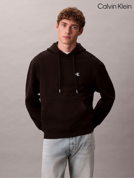 Calvin Klein Black Monogram Hoodie (G05528) | £85