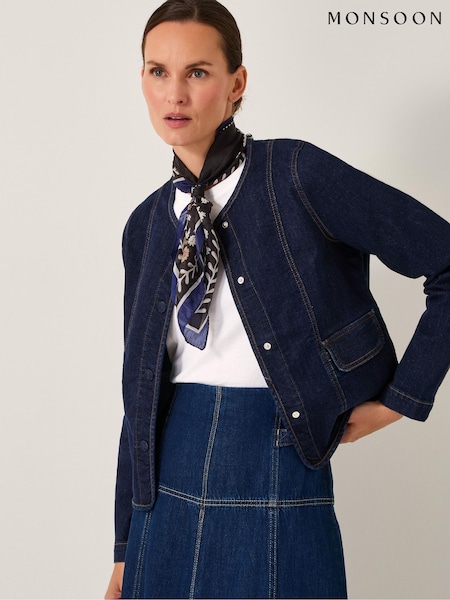 Monsoon Blue Vivian Denim Jacket (G05801) | £65