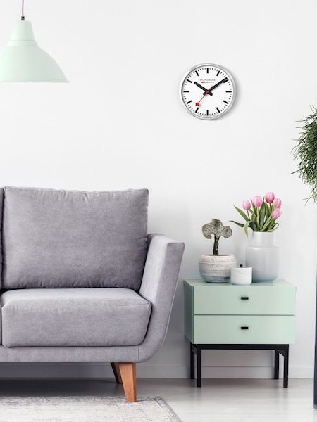 Mondaine White Wall Clock 25cm (G05820) | £199