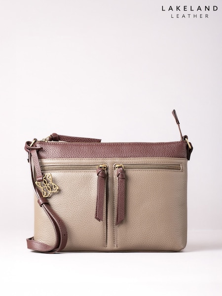 Lakeland Leather Brown Beetham Cross-Body Bag (G05891) | £70