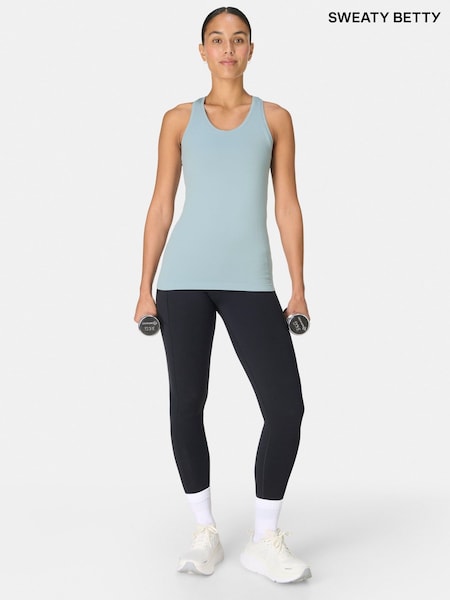 Sweaty Betty Blue Athlete Seamless Workout Tank Top (G05970) | £40
