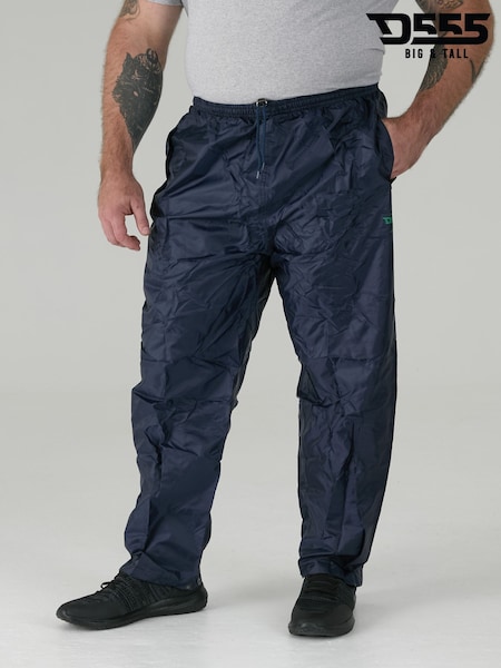 D555 Blue ELBA Packaway Weather Proof Rain Over Trousers (G06250) | £35