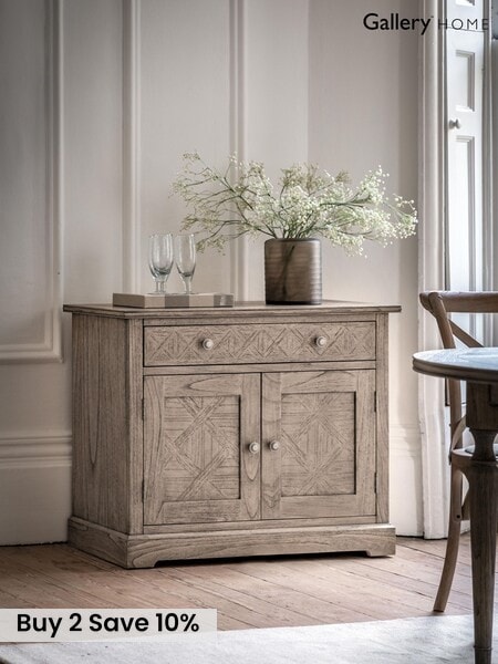 Gallery Home Natural Haven 2 Door 1 Drawer Sideboard (G06357) | £960