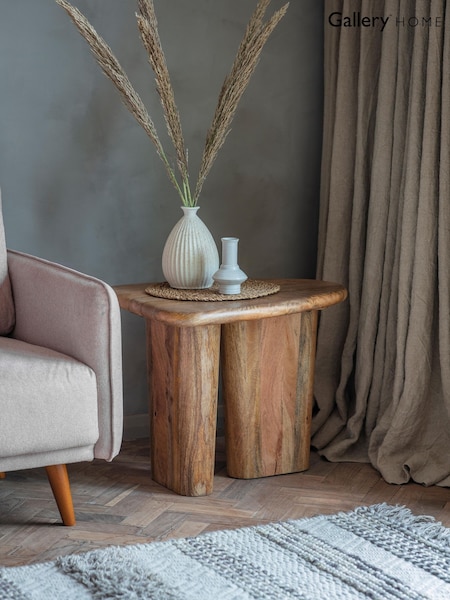 Gallery Home Light Wood Zephyr Side Table (G06365) | £360