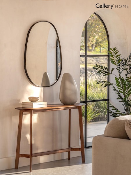Gallery Home Dark Wood Altitude Console Table (G06381) | £456
