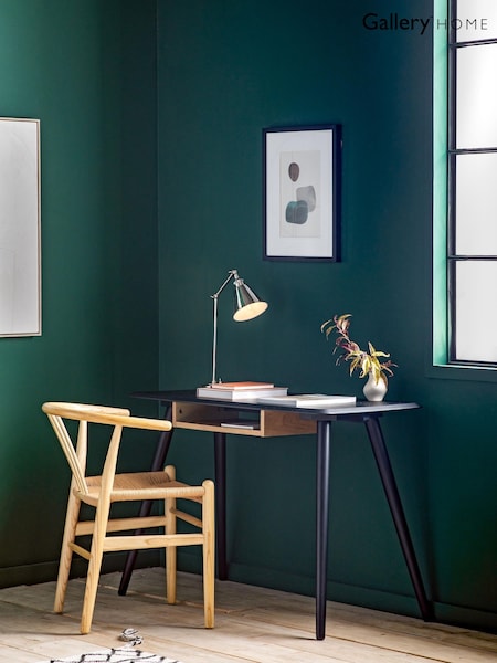 Gallery Home Black Uuda Desk with Shelf (G06386) | £290